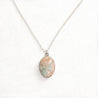 Small Lodestar Necklace with 12mm x 16mm pink amazonite, picked up in Colorado