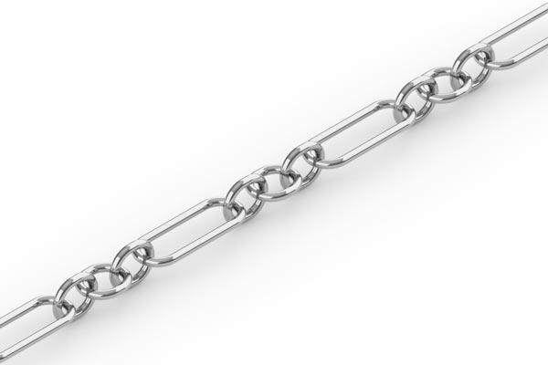 Sterling Silver Long Short Chain