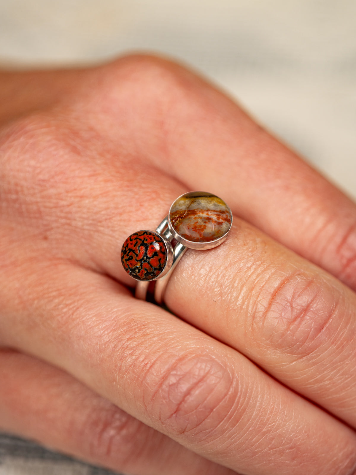 Dainty Meridian Ring with Your Stone | Silver