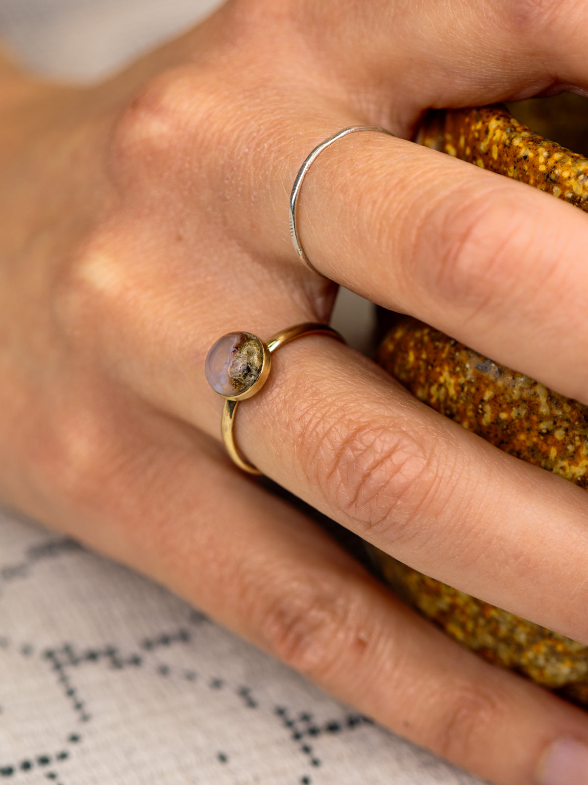Mini Meridian Ring with Your Stone | Free Engraving – Waystone
