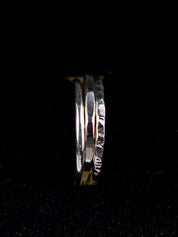 Textured Band Rings