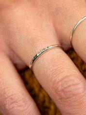 Textured Band Rings