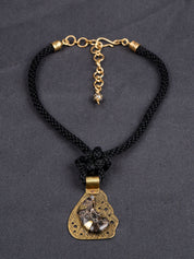 Turritella Agate with Brass Findings Necklace