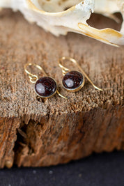 Petite Astral Earrings with Your Stone | Gold