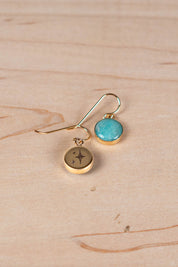 Classic Astral Earrings with Your Stone | Gold