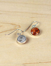 Classic Astral Earrings with Your Stone | Silver