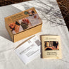 Kit includes a shipping box, instructions booklet, and pre-paid shipping label