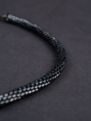 Gray Toho Beads Necklace