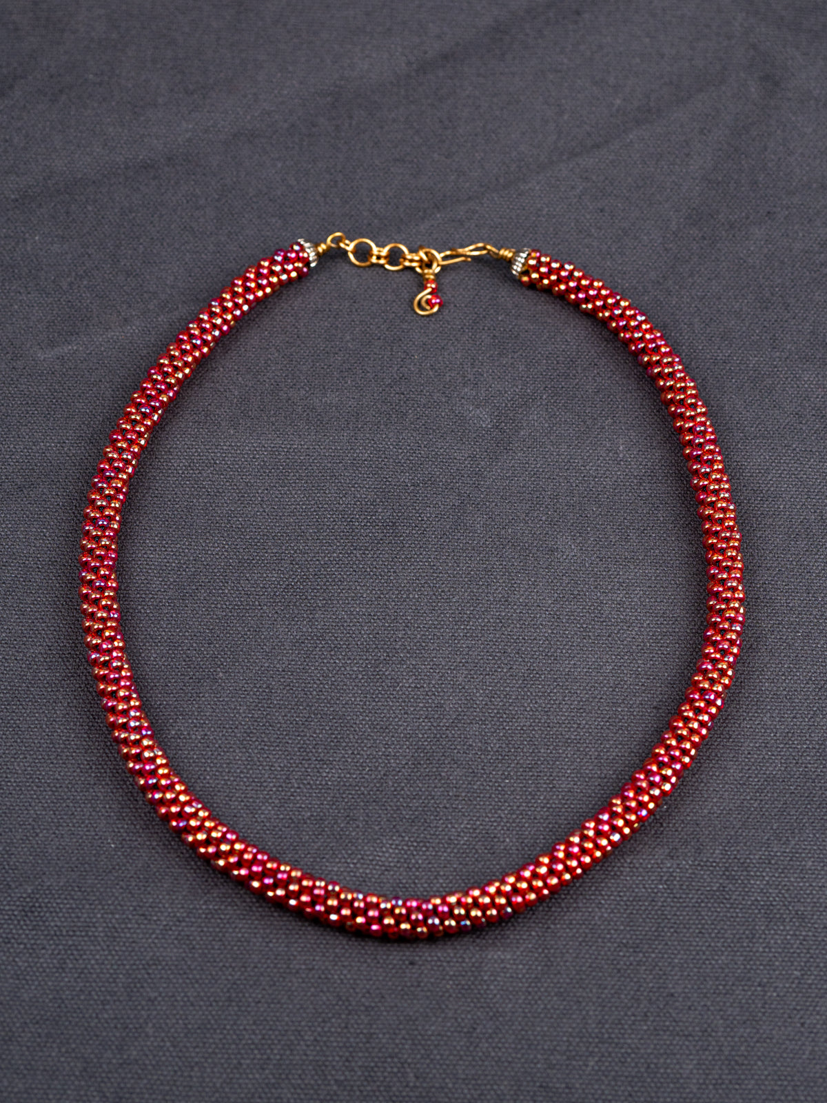 Red Toho Bead Necklace