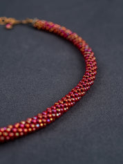 Red Toho Bead Necklace